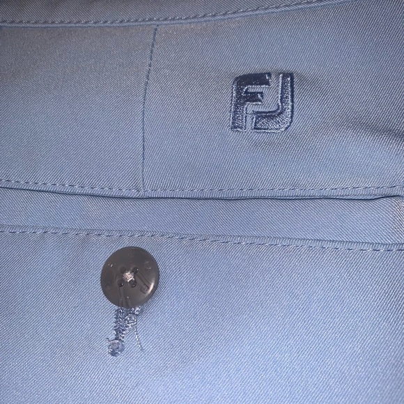 Foot Joy Men's Light Sky Blue Golfing Wicking Flat Front Athletic Shorts 38 - Picture 2 of 9